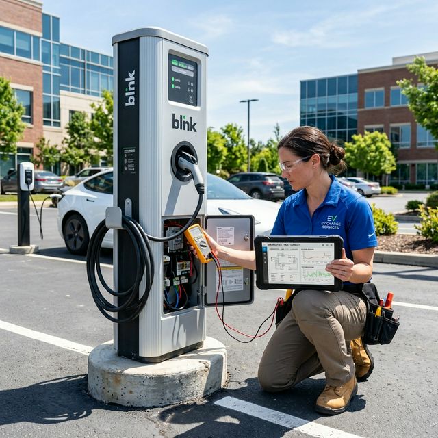 Blink EV Charger Repair Service